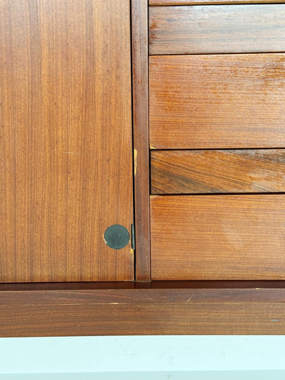 Teak sideboard with doors and drawers – 1960s