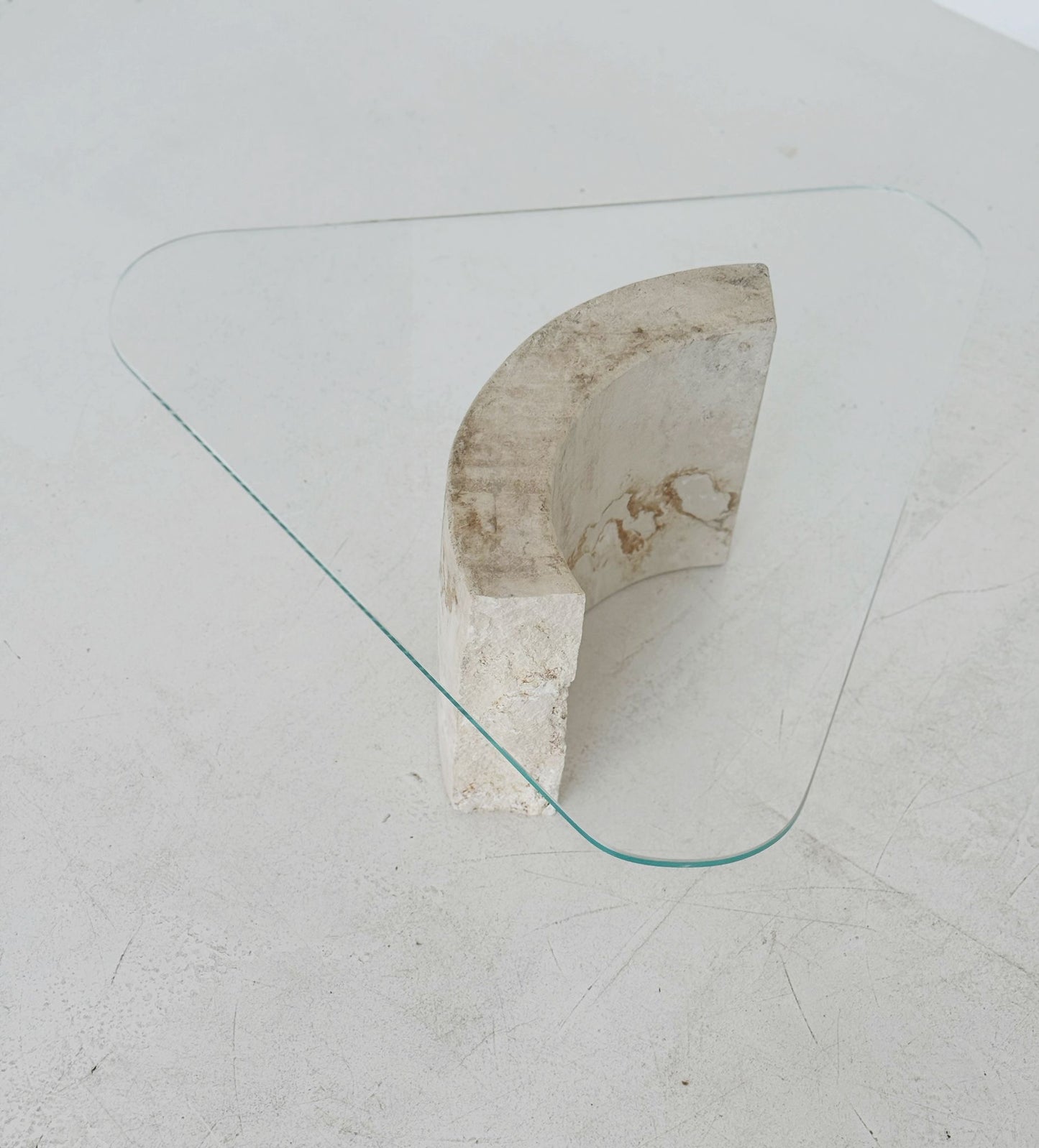 Coffee table with marble base