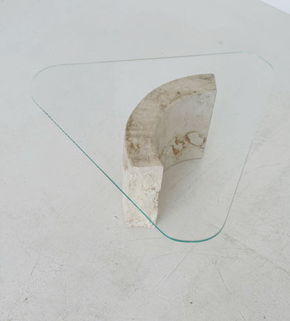 Coffee table with marble base