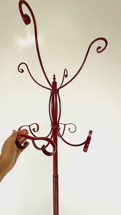 Wrought iron coat rack, Italy, 1960s