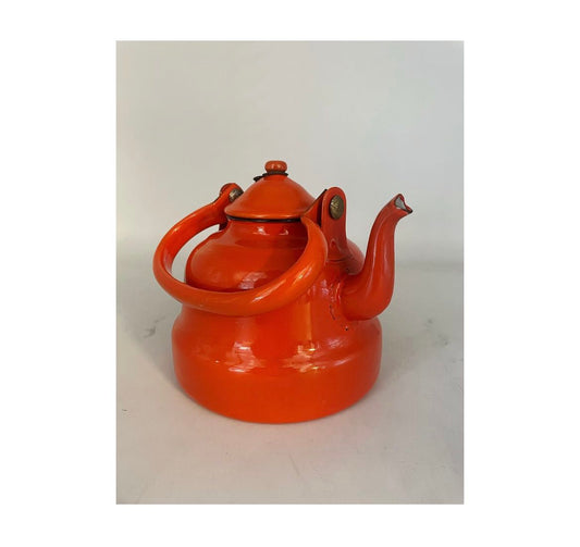 Orange teapot