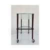 Wood and glass food trolley