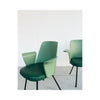 Pair of green small armchairs