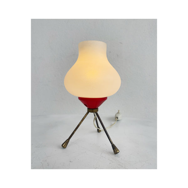 Small plastic table lamp