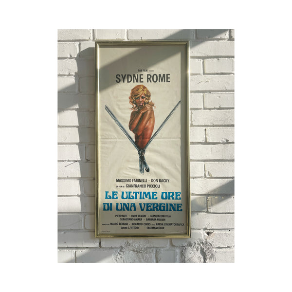 Poster "Le ultime ore di una vergine"