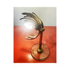 Brass and glass table lamp